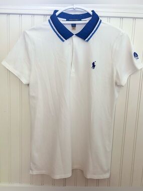 Polo Golf Ralph Lauren Tailored Fit Short Sleeved Shirt White Seashell Women’s M